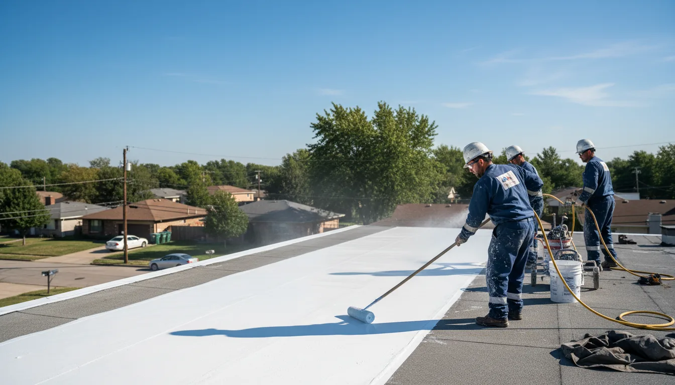 Commercial roof coating in Ridgeway, MO near me